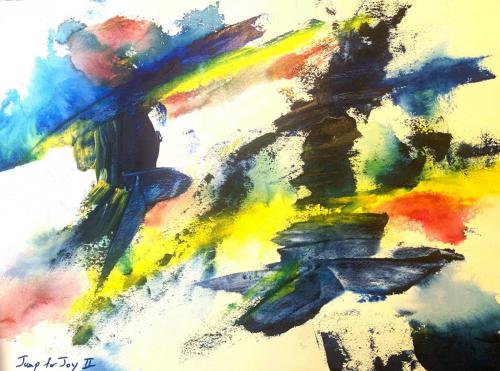 Jump-for-Joy.-Acrylic-on-watercolour-paper.-26-x-38-