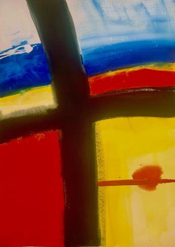 The-Cross-2024-acrylic-on-watercolour-paper