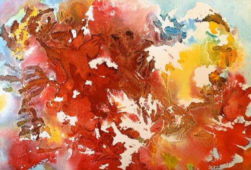 Autumn-Leaves-Mixed-media-on-watercolour-paper-15x22