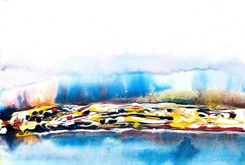 The-Melt-Acrylic-on-watercolour-paper-12-x-18