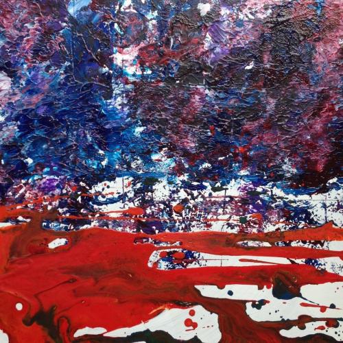 Dusk acrylic on canvas 24 x 24