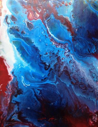 From  Above acrylic on canvas 18 x 22