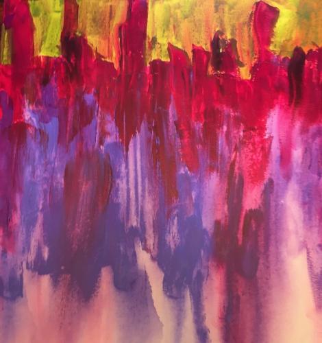 Prayer Wall acrylic on canvas 24 x 24