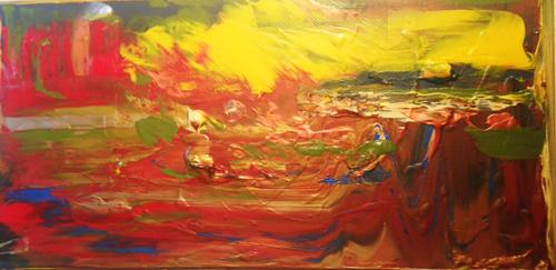 Sandstorm Acrylic on canvas 14 x 25