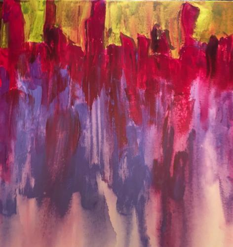 Prayer Wall acrylic on canvas 24 x 24