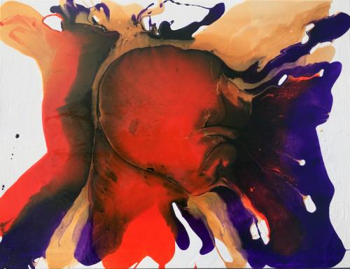 Fire of God acrylic on canvas 18 x 24 (SOLD)