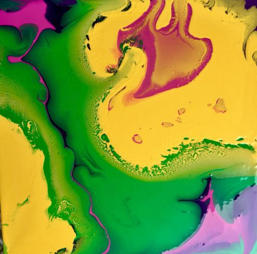 Delta acrylic on wood panel 12 x12