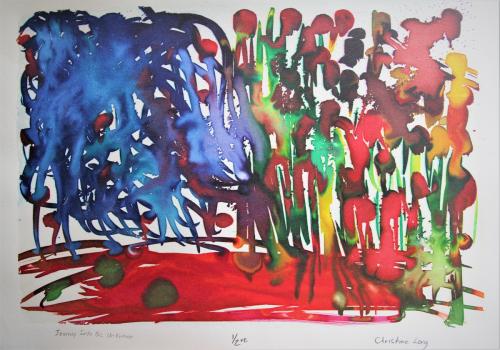 Jouney into the unknown silkscreen print (SOLD)