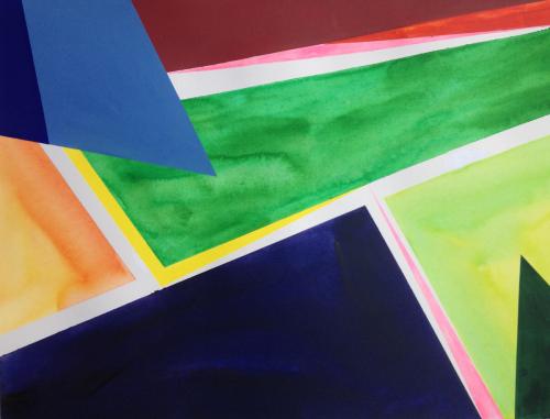 Flying Home acrylic on watercolour paper 22x 30 framed