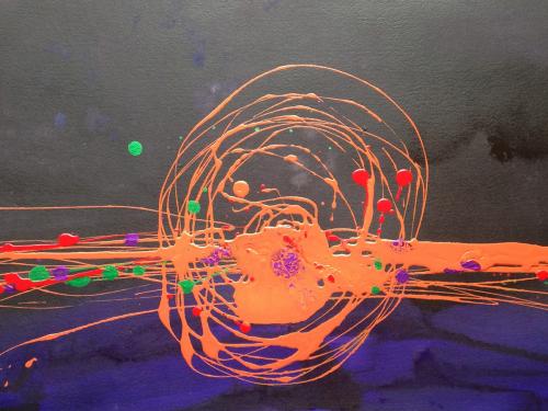 Arctic Sunrise acrylic on watercolour paper 22 x30