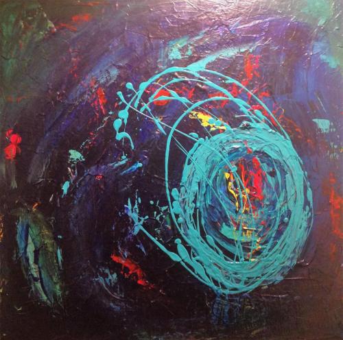 Eye of God acrylic on canvas 24 x 24