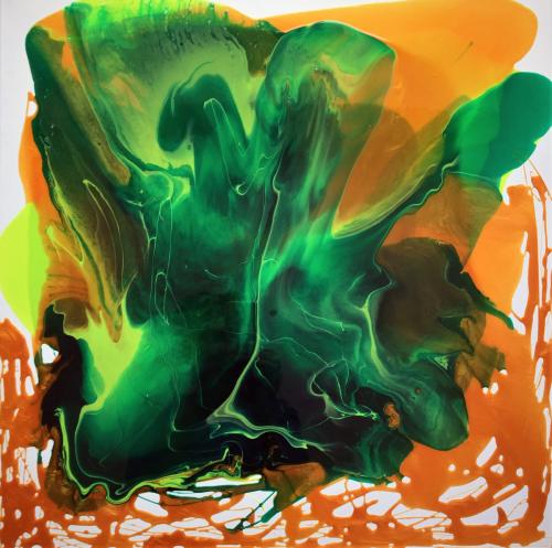 Exhultation 24 x 24 acrylic on canvas