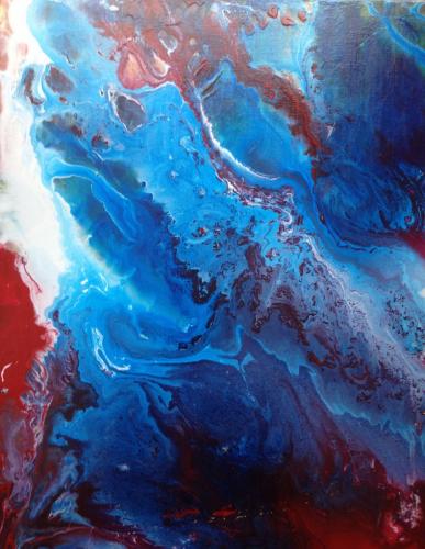 From Above acrylic on canvas 18 x 22