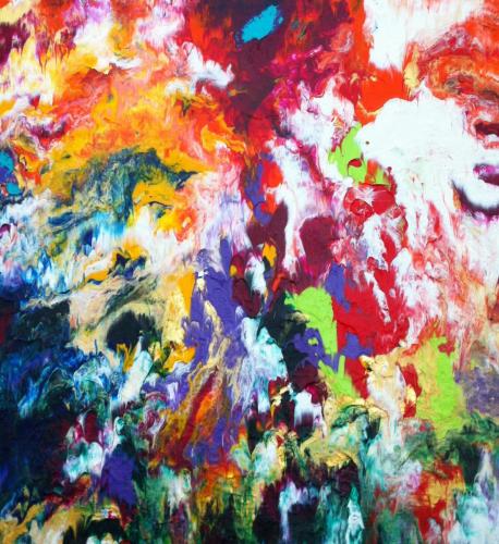 Joy acrylic on canvas 24 x 24 (SOLD)