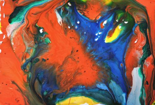 Hibernation acrylic on Terraskin 19 x 24