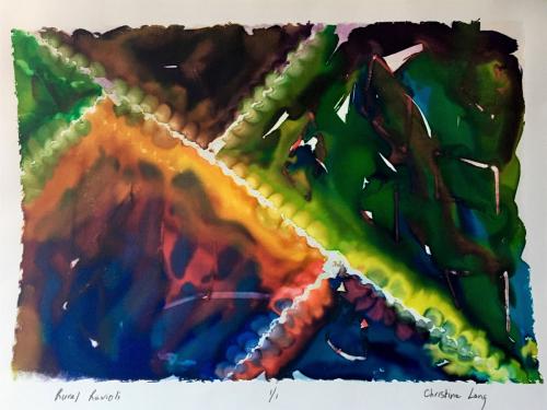 Rural Ravioli silkscreen print 15 x 22