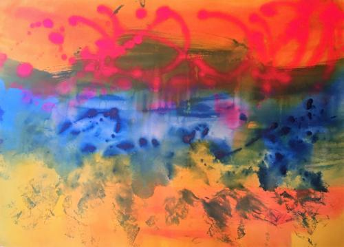 Mirage acrylic on watercolour paper 22 x 30