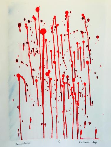 Remembrance silkscreen print 15 x 22