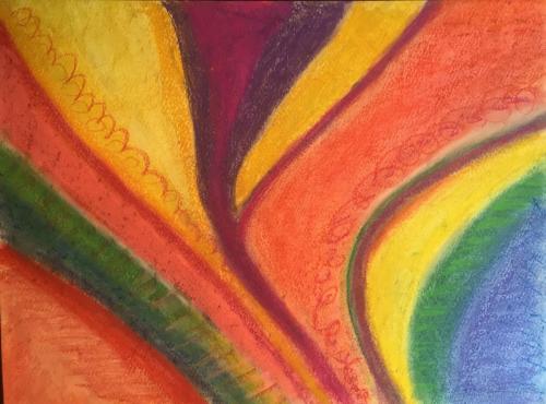 Snowbirds pastel on paper 18 x 24.5