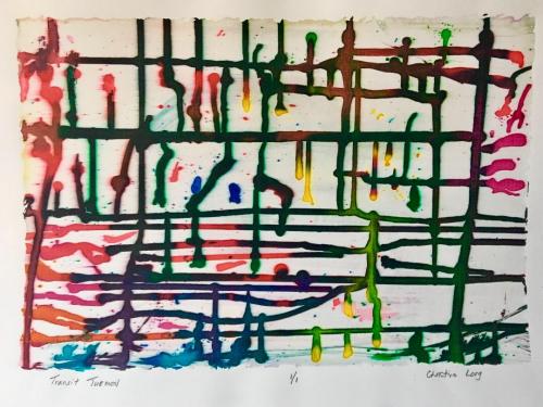 Transit Turmoil silkcreen print 15 x 22 (SOLD)