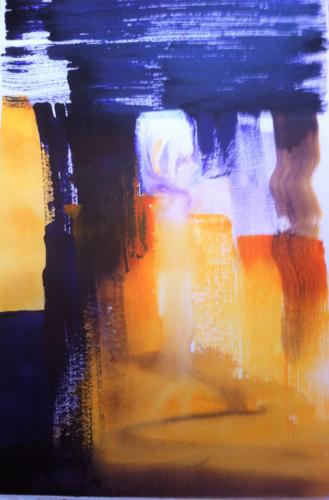 The Treasury acrylic on waterpaper (SOLD)