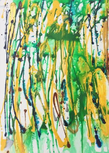 Pure Joy acrylic on Terraskin 29 x 40  [Framed]